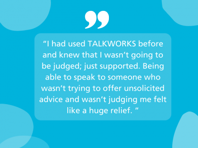 Danielle thanks the TALKWORKS perinatal team