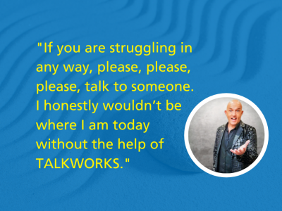 Jonathan shares his story and gives thanks to TALKWORKS