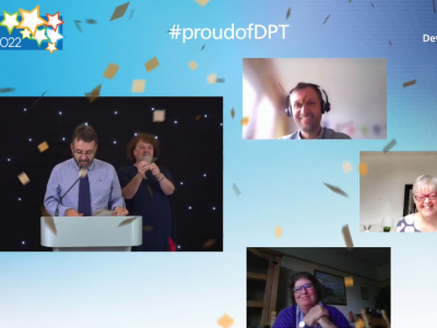 TALKWORKS Clinical Lead and Service Manager Sue is recognised in Pride Of DPT Awards