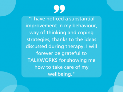 Diana thanks TALKWORKS for helping her to manage anxiety