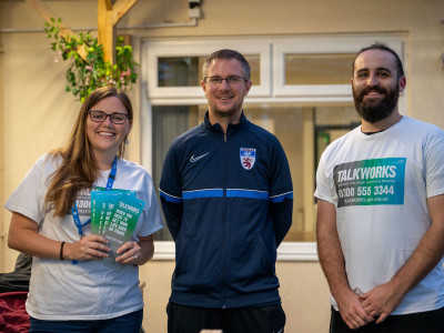 TALKWORKS teams up with the Devon County Football Association to promote mental health in the community