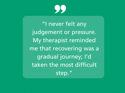 Katie shares her therapy journey