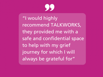 Simone shares her story and thank TALKWORKS